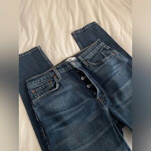 ReDone High Rise Ankle Skinny Jeans